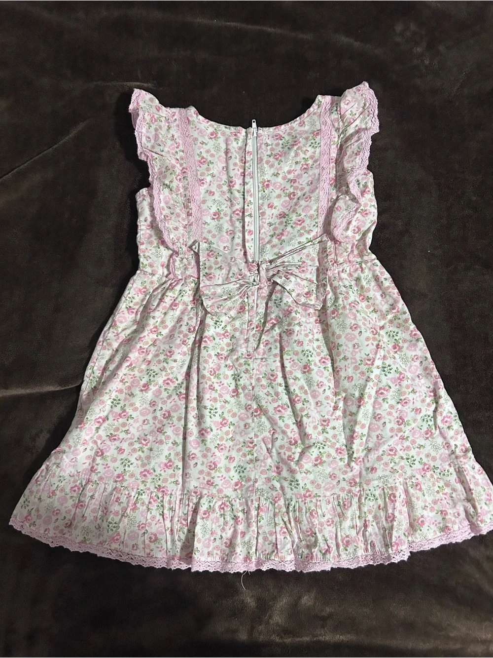 American Girl - LoveShackFancy Floral Dress, Janie&Jack Red Rose Top, BittyBaby